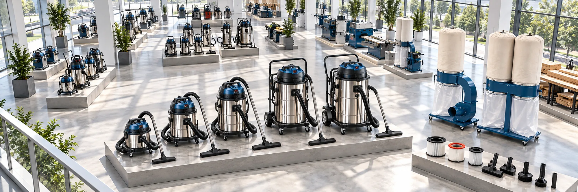 Showroom máy hút bụi công nghiệp