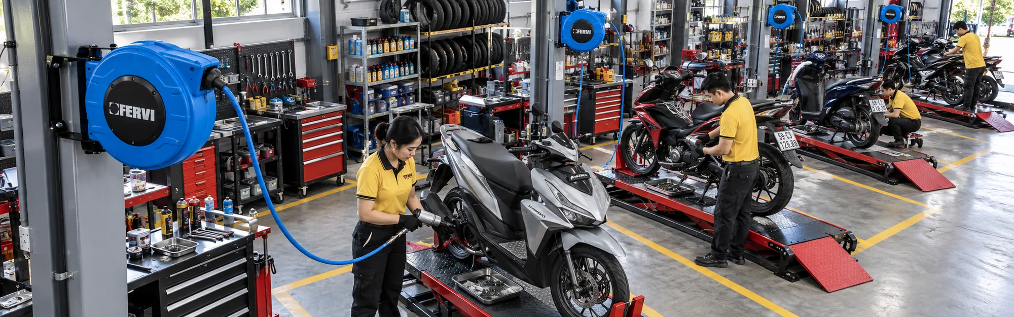 Xưởng sửa chữa xe gắn máy