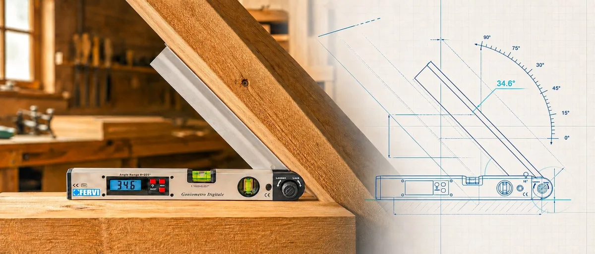 Thước thủy đo góc điện tử FERVI G008