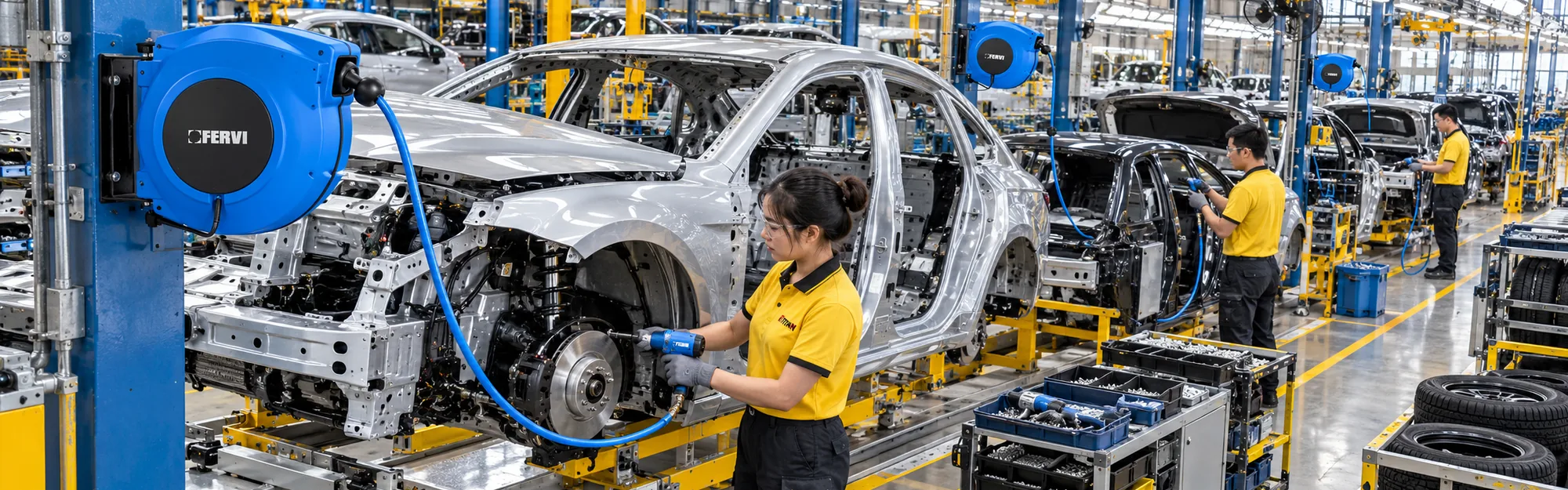 Cuộn dây hơi cho nhà máy sản xuất và lắp ráp ô tô