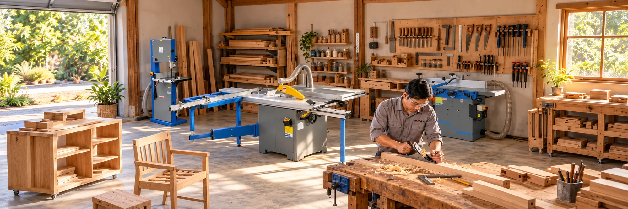 Máy gia công gỗ cho xưởng mộc DIY