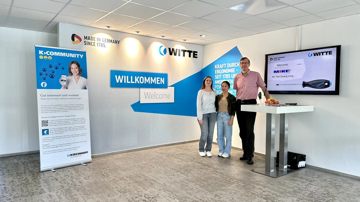 WITTE welcome Minh Khang tại trụ sở - Germany