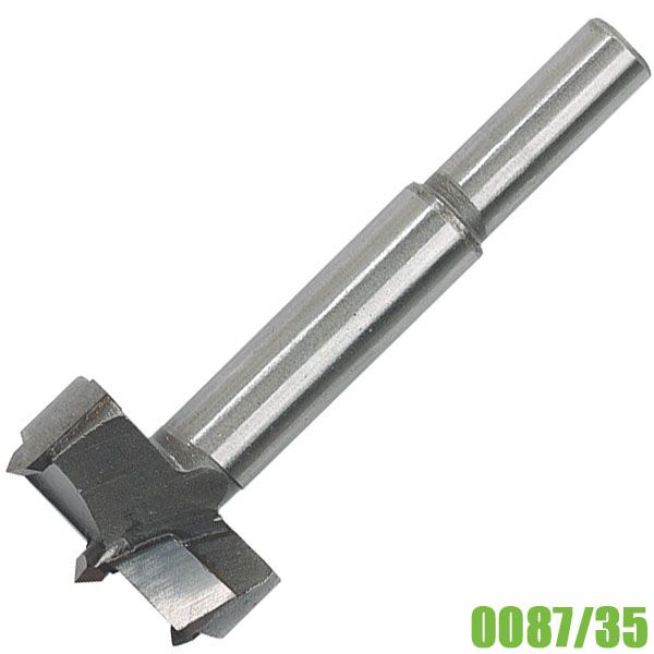 Mũi khoét gỗ 35 mm, chuôi trụ 10mm. FERVI 0087/35 nhập khẩu từ Italia