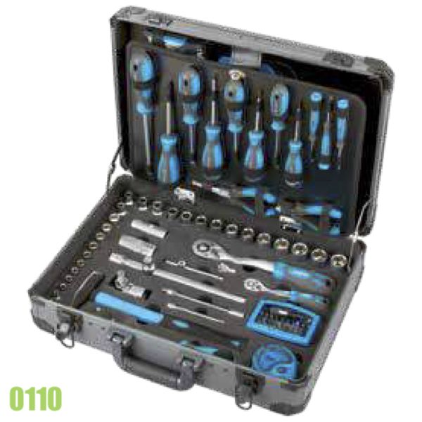 Bộ đồ nghề bảo dưỡng 0110, 133 chi tiết, vạn năng của FERVI - Italia.