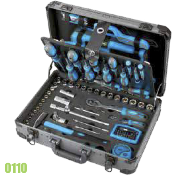 Bộ đồ nghề bảo dưỡng 0110, 133 chi tiết, vạn năng của FERVI - Italia. thumbnail 2