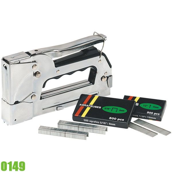 Súng bắn ghim, đinh cầm tay 0149, kèm 500 ghim.