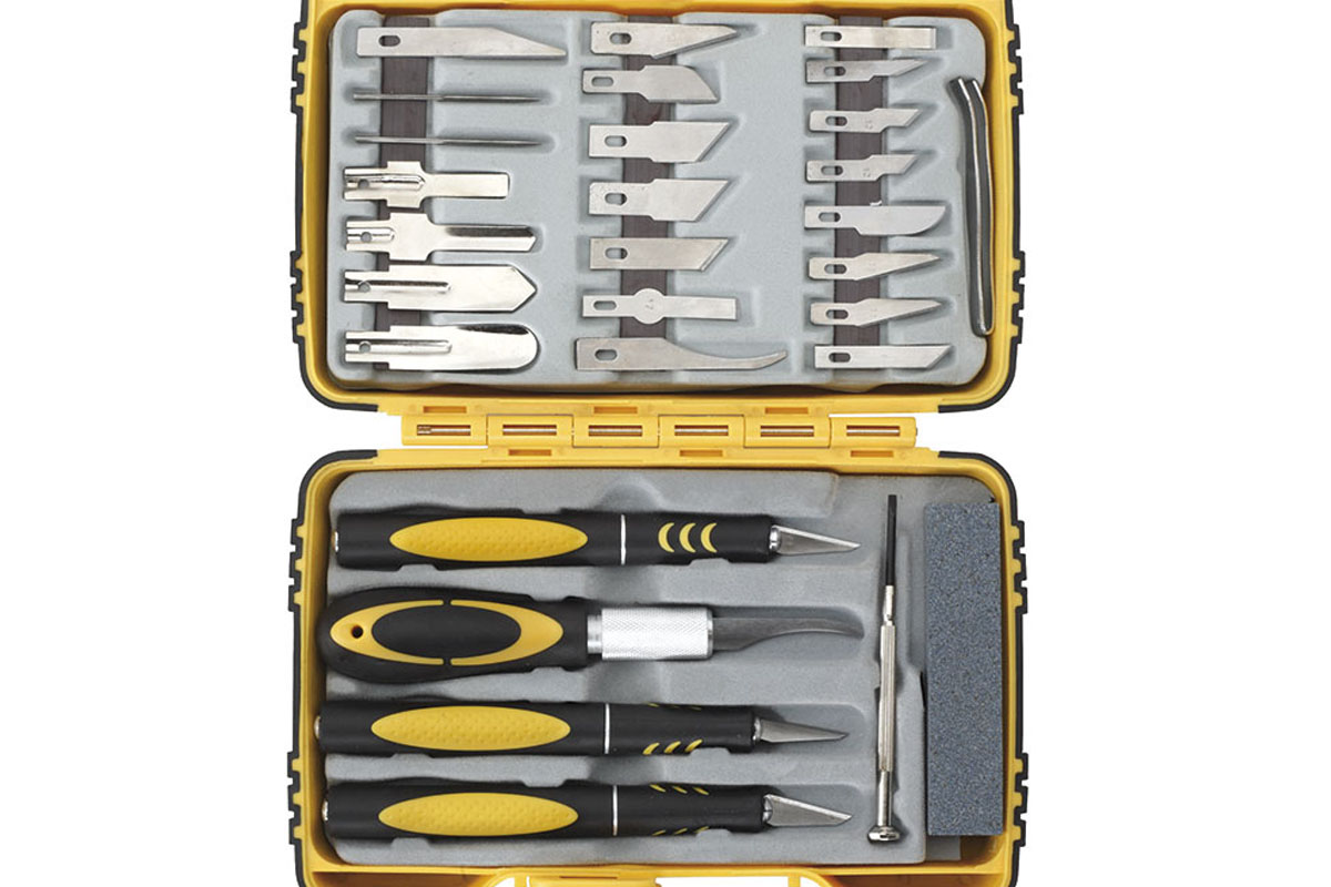 Bộ dụng cụ tiện gỗ đa năng 34 chi tiết FERVI