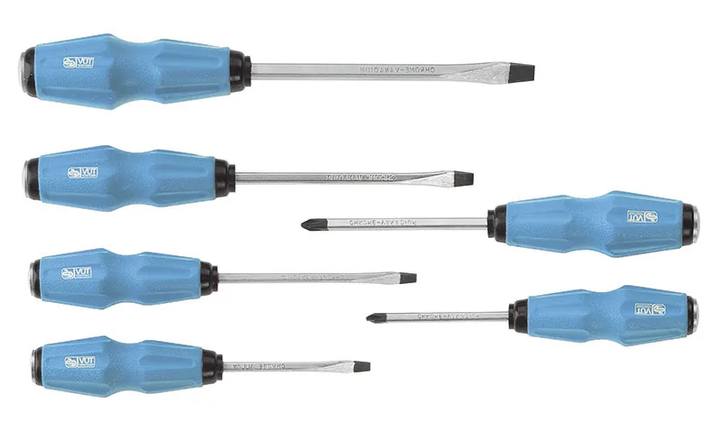Bộ tô vít 6 cây dẹt và pake 0633 FERVI Italia