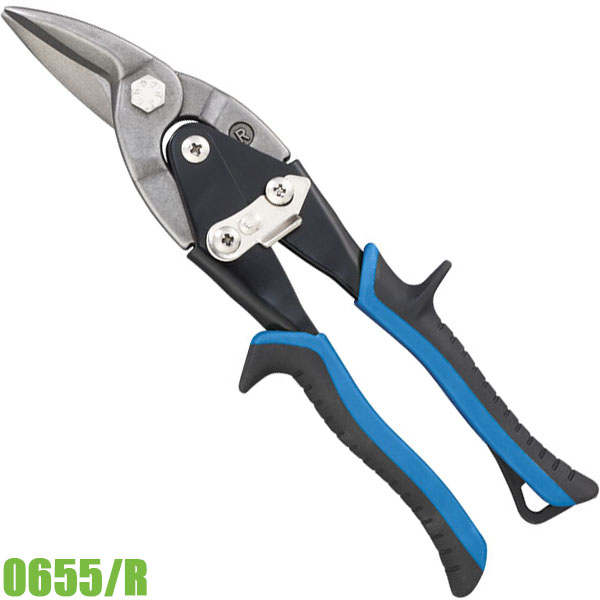 Kéo cắt tấm kim loại 0655/R, kiểu bo phải 245mm FERVI Italia