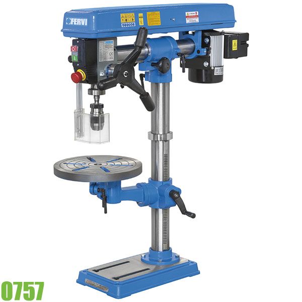 Máy khoan bàn 0757 trụ thân chính ∅70mm, bàn máy tròn ∅290mm