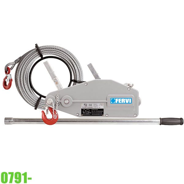 Tifo căng cáp FERVI 0791, tải trọng từ 800kg - 3,2 tấn tùy model.