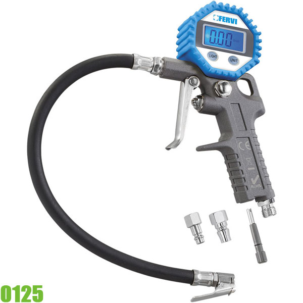 Đồng hồ điện tử đo áp suất lốp FERVI 0125 nhập khẩu từ Italia
