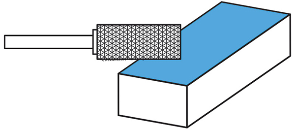 Mũi mài đầu bằng hình trụ FERVI AxDC