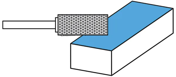 Mũi mài đầu bằng hình trụ FERVI AxDC