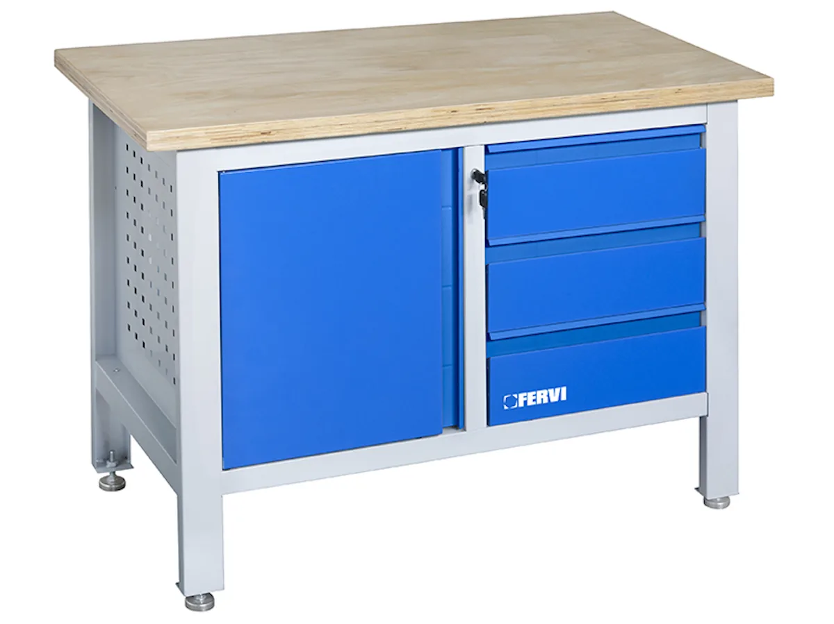 Bàn nguội kết hợp với tủ đồ nghề 