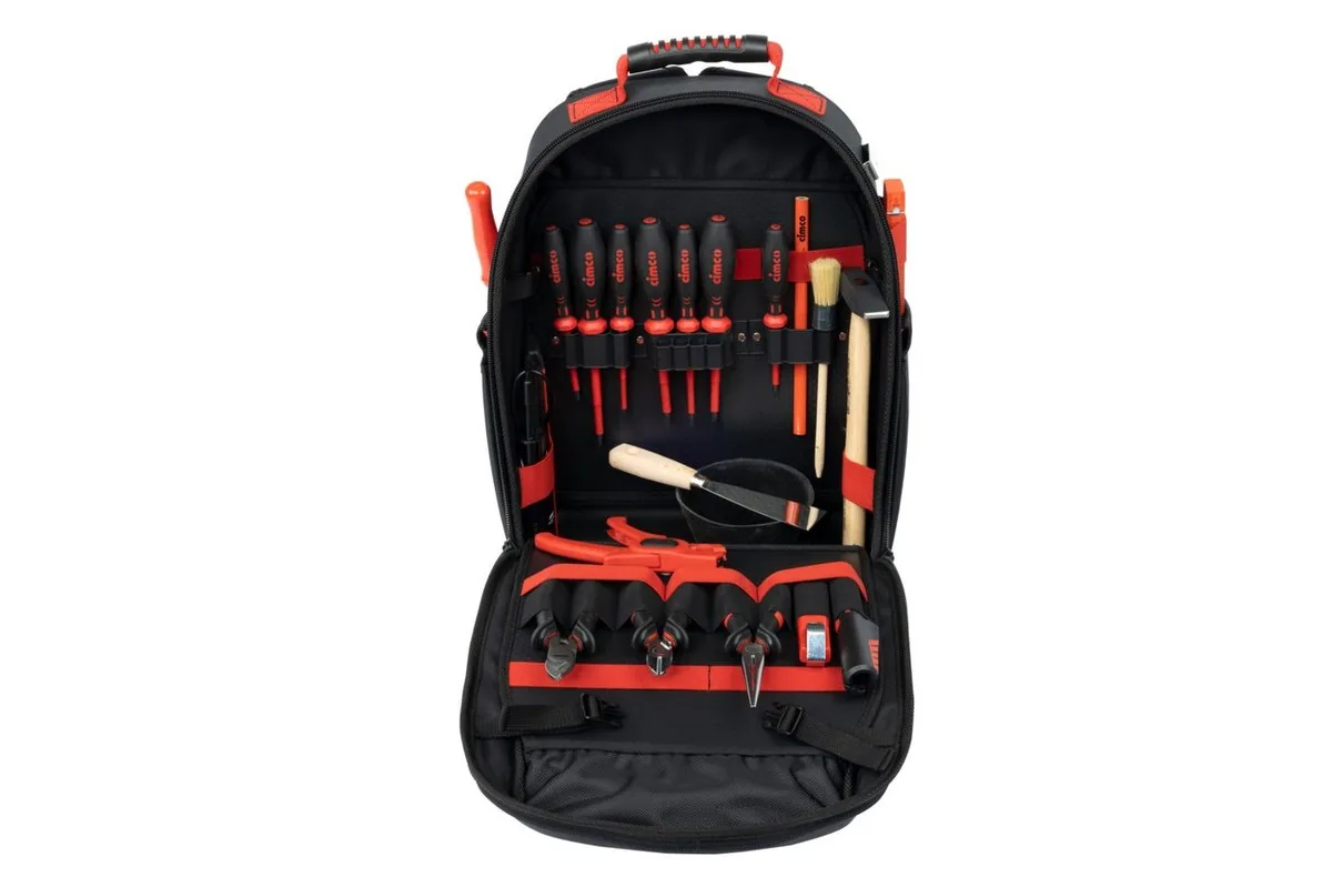 Ba lô dụng cụ điện Ergo Starter 30 dụng cụ CIMCO 170400 kích thước 370 × 210 × 490 mm thumbnail 3