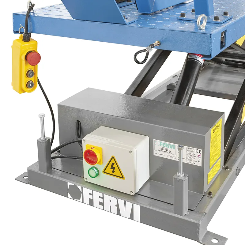 Bàn nâng xe máy 600kg FERVI S027ATV chạy điện thủy lực, sửa chữa xe gắn máy thumbnail 4