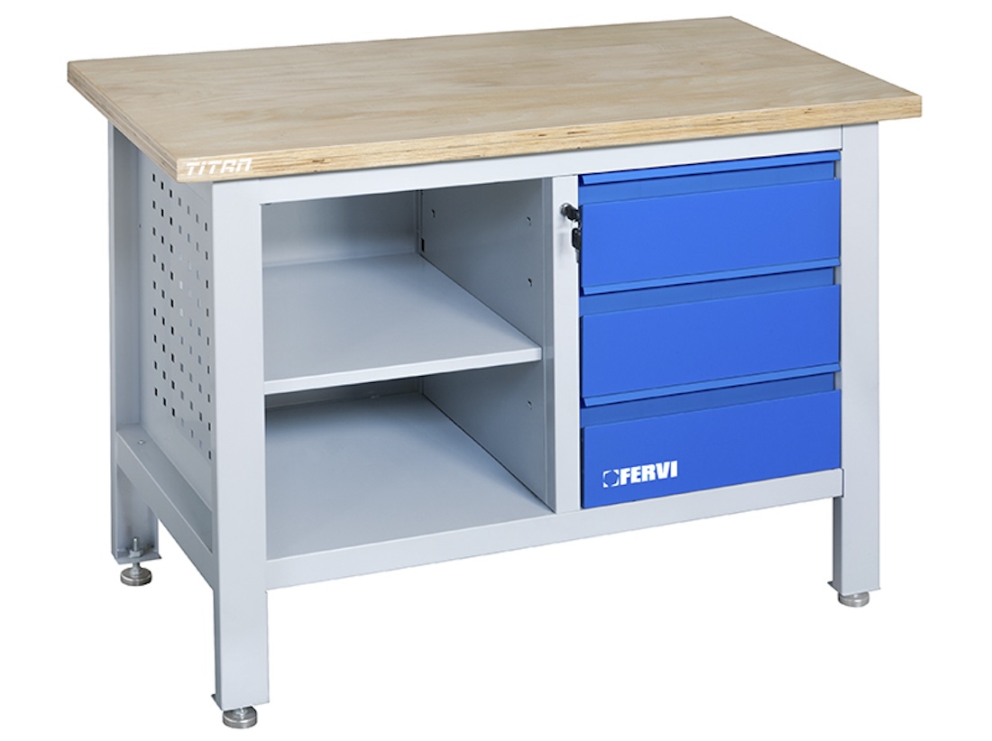 Bàn nguội 1m2 của FERVI B009 A1, mặt bàn bằng gỗ