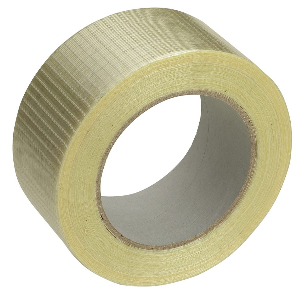 Băng dính sợi với gia cố lưới trong suốt 50 mm x 50 m