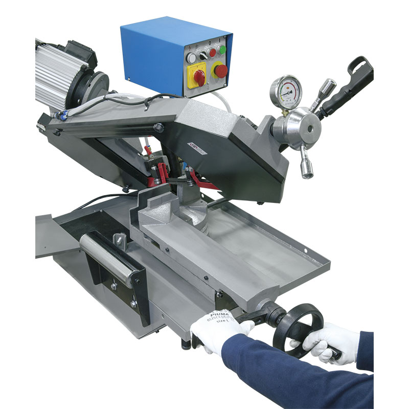 METAL BAND SAW WITH MANUAL AND GRAVITATIONAL HYDRAULIC FEED thumbnail 4