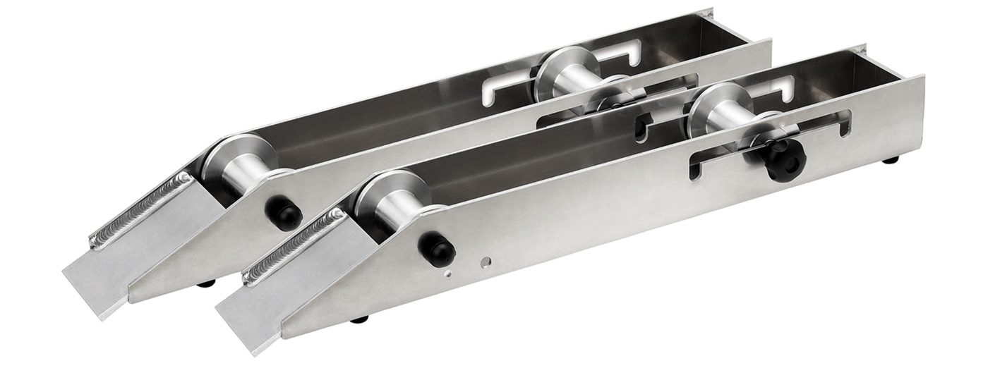 Giá đỡ + con lăn để xả dây từ cuộn cáp bánh xe nhôm cho 142698 với 2 trục và kết nối vít