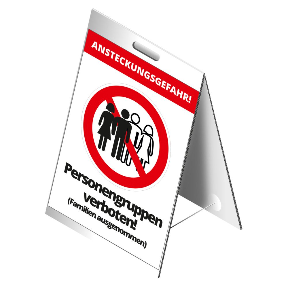 Biển báo trên mái "Cấm nhóm người!"