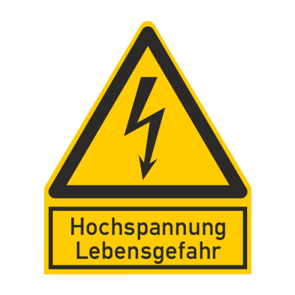 Biển cảnh báo "Điện áp cao nguy hiểm đến tính mạng", biển nhựa