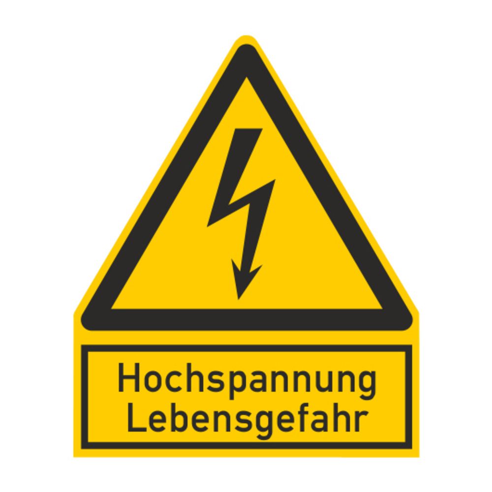 Biển cảnh báo "Điện áp cao nguy hiểm đến tính mạng", tự dính