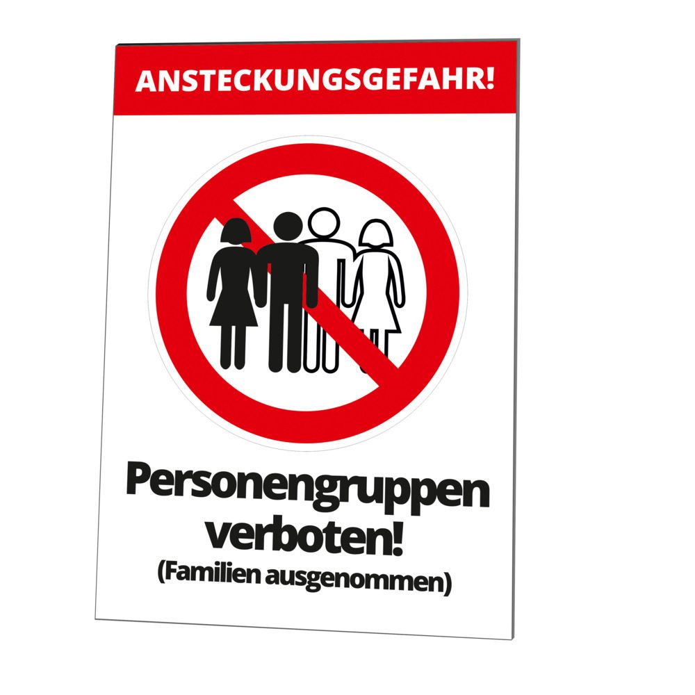 Biển tường "Cấm nhóm người!"