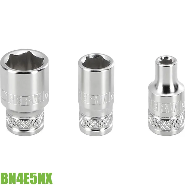 Đầu tuýp 6 cạnh 4-14mm BN4E5Nx, vuông 1/4", dài 25mm FERVI thumbnail 2