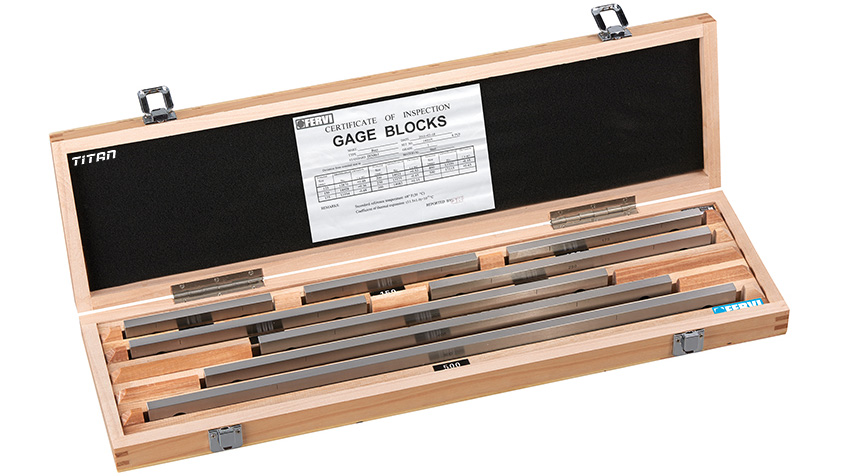 Bộ căn mẫu FERVI B0x, đa dạng về số lượng chi tiết và cấp độ chính xác