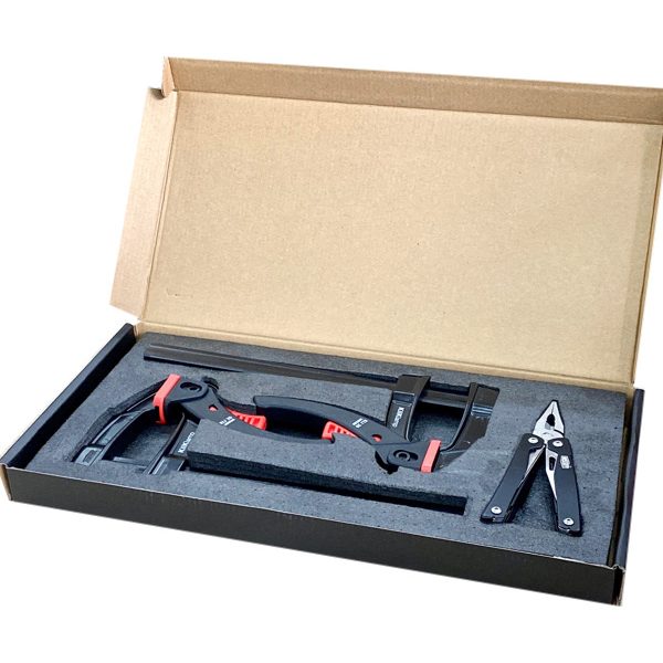 Bộ cảo chữ F, KLi-SET A, kẹp nhanh nhuộm đen và dao đa năng