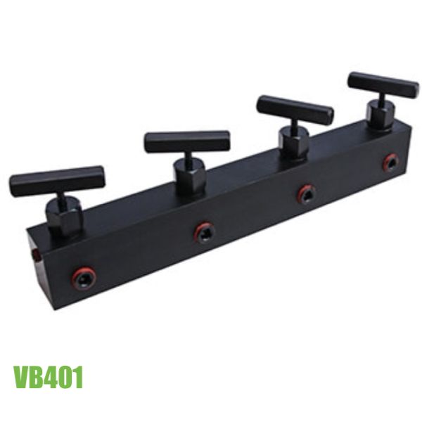Bộ chia ngả dầu thủy lực 1 vào 4 ra của Powerram VB401