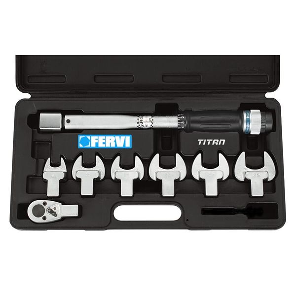 Bộ cờ lê lực lắp ghép FERVI 0803/S080 kiểu đầu miệng 17-30mm