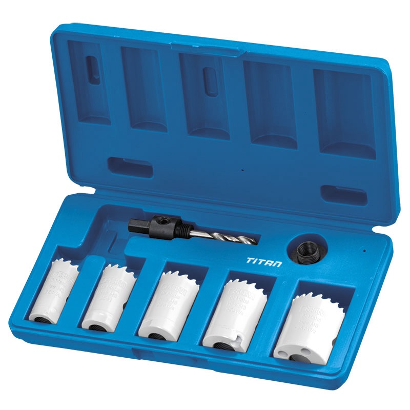 Bộ cưa lỗ FERVI 0712/005 gồm 7 chi tiết nhập khẩu từ Italia