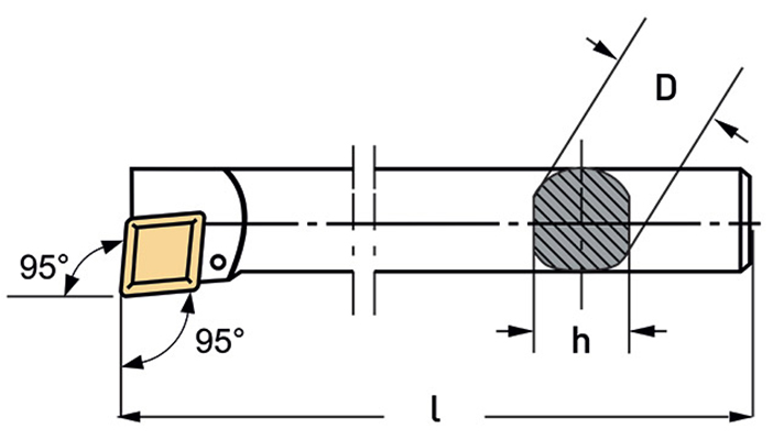 Bộ dao tiện lỗ FERVI KISCLCR gồm 21 chi tiết có hộp đựng