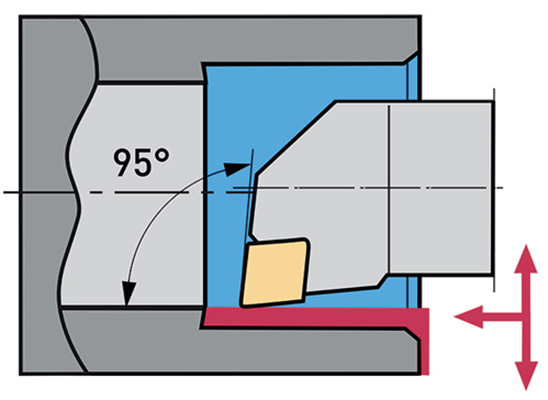 Bộ dao tiện lỗ FERVI KISCLCR gồm 21 chi tiết có hộp đựng.