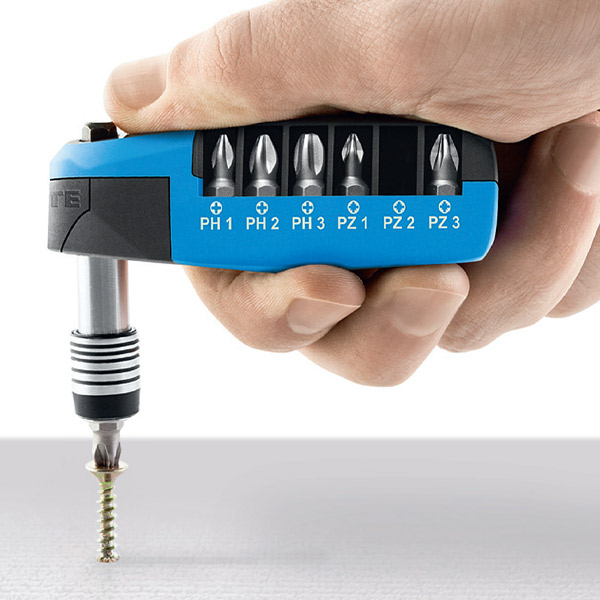 Bộ đầu vít WITTE 25101 gồm 7 chi tiết PH và PZ, chuôi 1/4' thumbnail 2