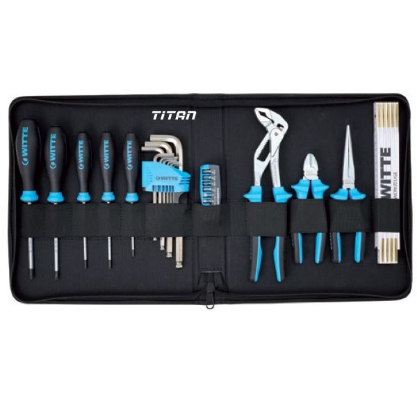 Bộ dụng cụ điện 11 chi tiết WITTE 301212, túi vải Mediset