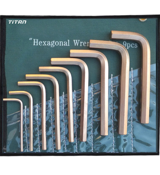 Bộ lục giác chữ L TITAN T167CBSET, Cu-Be chống cháy nổ