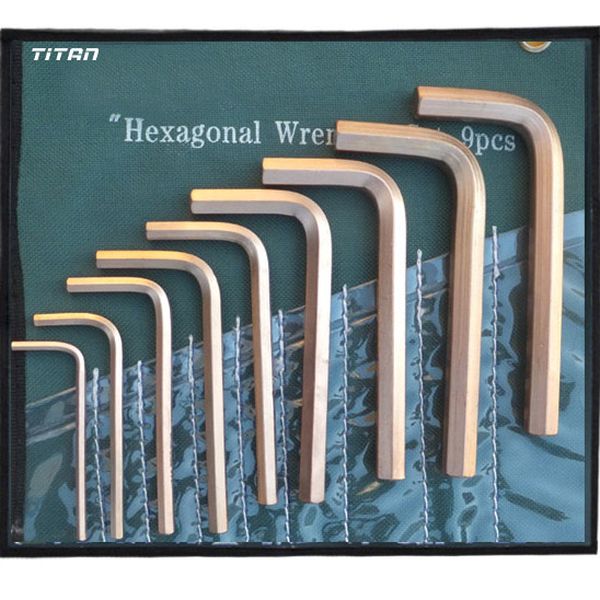 Bộ lục giác chữ L TITAN T167CBSET, Cu-Be chống cháy nổ