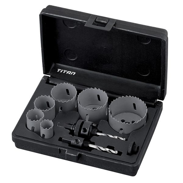 Bộ lưỡi cưa lỗ FERVI 0278/002S gồm 9 chi tiết, nhập từ Ý