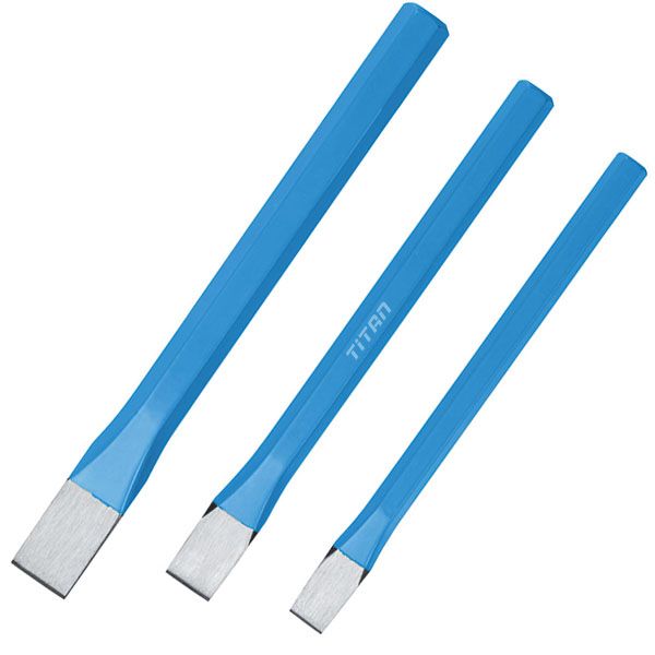 Bộ mũi đục dẹt 3 cây FERVI 0396, vật liệu Cr-V