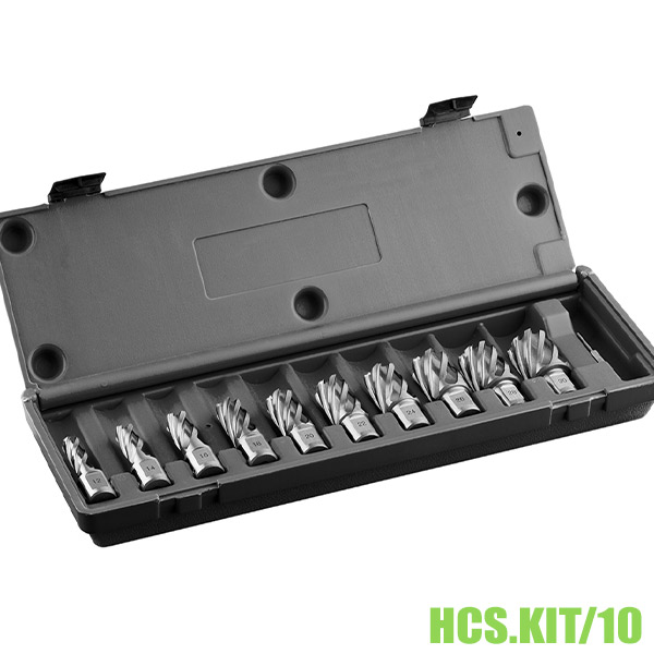 Bộ mũi khoan từ HSS 10 mũi Ø12-30mm, dài 30mm