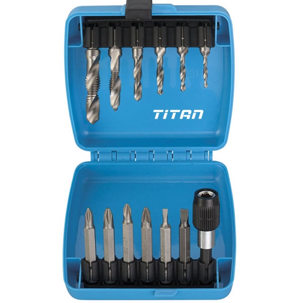 Bộ mũi khoan taro FERVI 0890, 13 chi tiết M3-M10, 3 trong 1