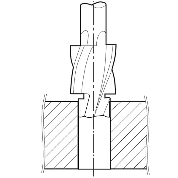 L019S Bộ mũi khoét lỗ bậc HSS phủ TiN cho buong ren mịn M3-M10 Fervi