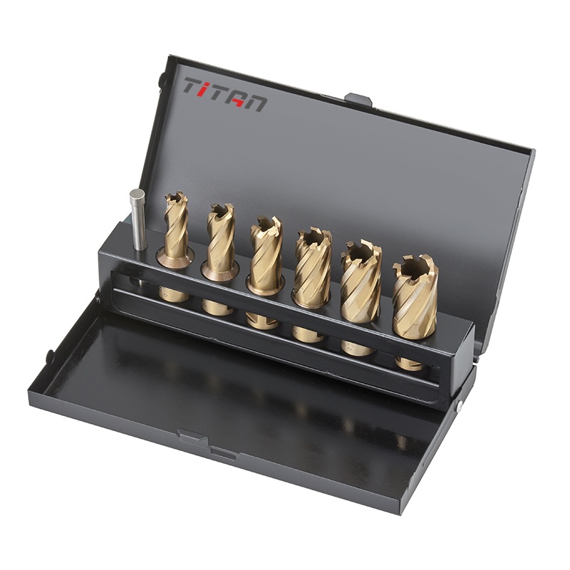 Bộ mũi khoét từ FERVI F002-6 phủ Cobalt 5%, gồm 6 mũi.