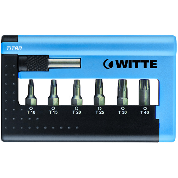 Bộ mũi vít đầu sao WITTE 33401 gồm 7 chi tiết T10-T40
