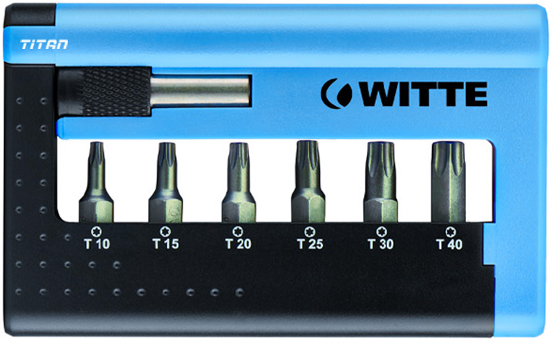 Bộ mũi vít đầu sao WITTE 33401 gồm 7 chi tiết T10-T40