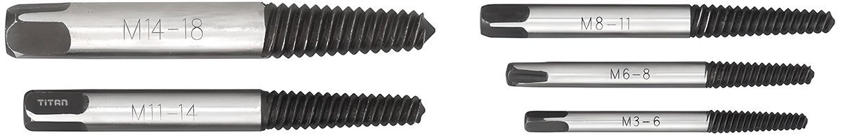 Bộ nhổ bulong gãy FERVI E001, Italia